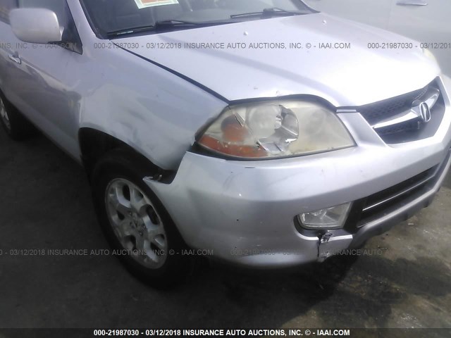 2HNYD18692H547265 - 2002 ACURA MDX TOURING SILVER photo 6