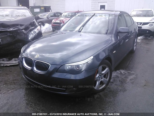 WBANV93548CZ63462 - 2008 BMW 535 XI GRAY photo 2