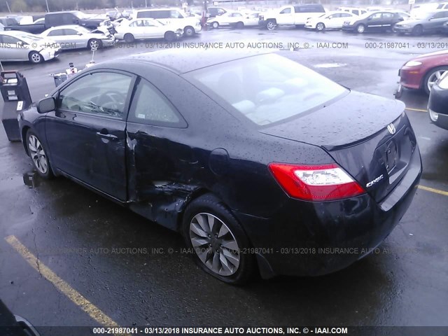 2HGFG12829H524162 - 2009 HONDA CIVIC EX BLACK photo 3