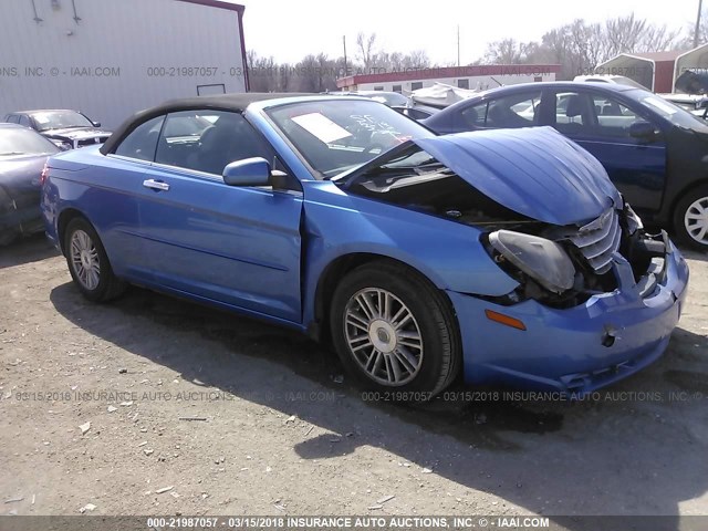 1C3LC55R28N233275 - 2008 CHRYSLER SEBRING TOURING BLUE photo 1