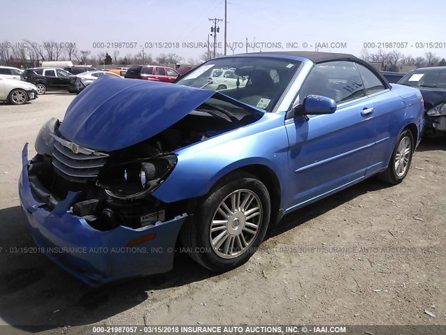 1C3LC55R28N233275 - 2008 CHRYSLER SEBRING TOURING BLUE photo 2