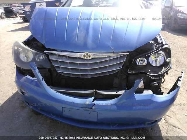 1C3LC55R28N233275 - 2008 CHRYSLER SEBRING TOURING BLUE photo 6