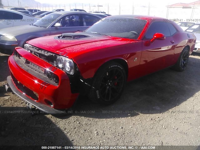 2C3CDZFJXJH172561 - 2018 DODGE CHALLENGER R/T 392 RED photo 2