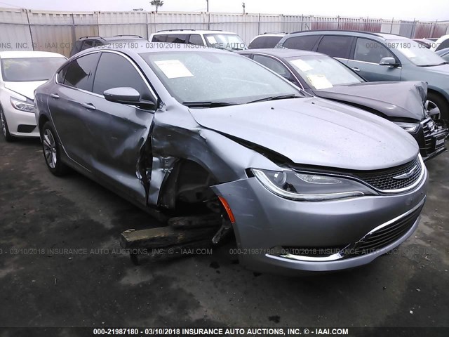 1C3CCCAB2GN129414 - 2016 CHRYSLER 200 LIMITED SILVER photo 1