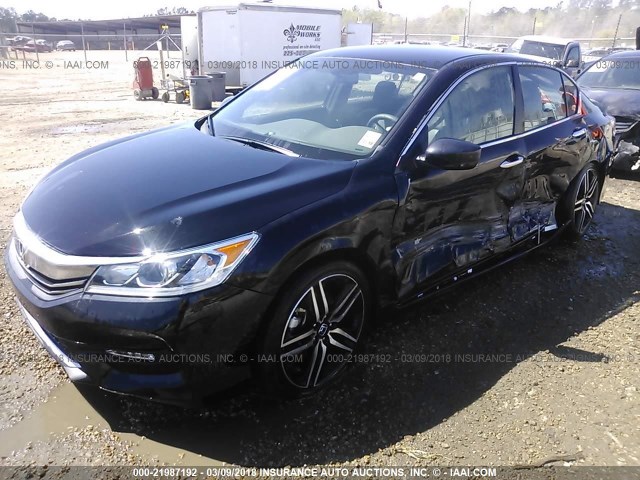 1HGCR2F17HA274236 - 2017 HONDA ACCORD SPORT SPECIAL EDITION BLACK photo 2