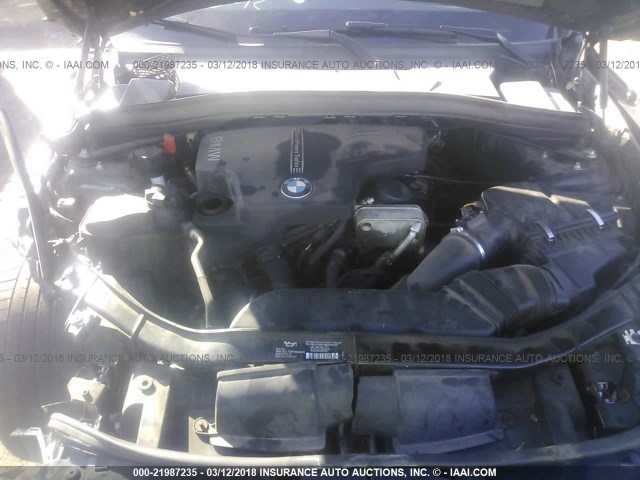 WBAVM1C52DVW43754 - 2013 BMW X1 SDRIVE28I BLACK photo 10