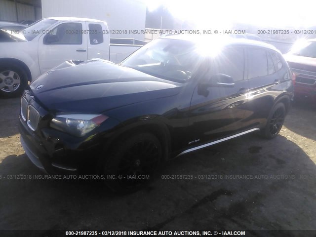 WBAVM1C52DVW43754 - 2013 BMW X1 SDRIVE28I BLACK photo 2