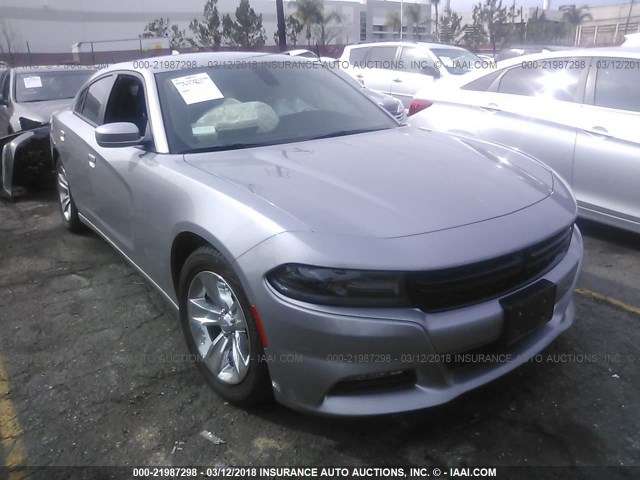 2C3CDXHG4GH179052 - 2016 DODGE CHARGER SXT SILVER photo 1