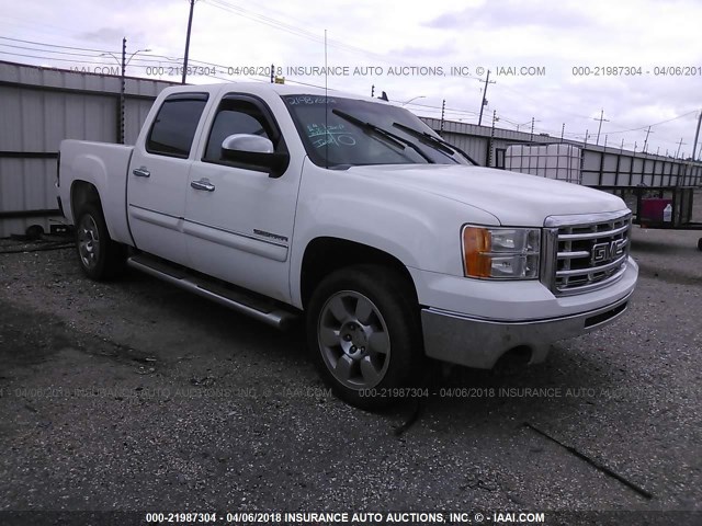 3GTP1VE02BG117756 - 2011 GMC SIERRA C1500 SLE WHITE photo 1