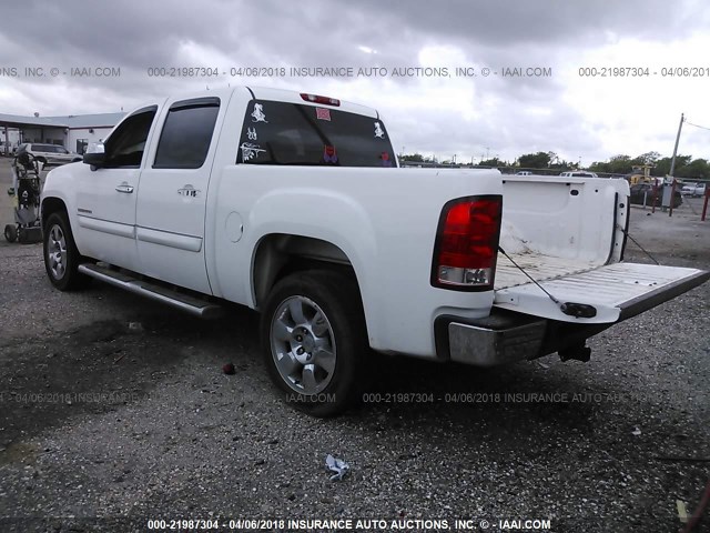 3GTP1VE02BG117756 - 2011 GMC SIERRA C1500 SLE WHITE photo 3