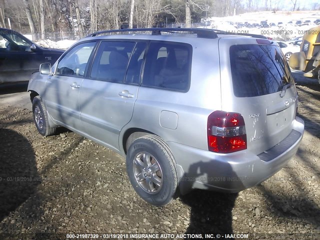 JTEEP21A450067899 - 2005 TOYOTA HIGHLANDER LIMITED SILVER photo 3