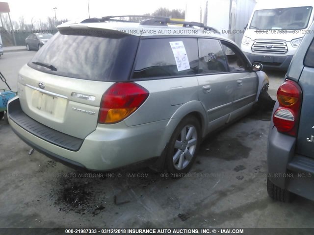 4S4BP62C377325074 - 2007 SUBARU LEGACY OUTBACK 2.5I LIMITED SILVER photo 4