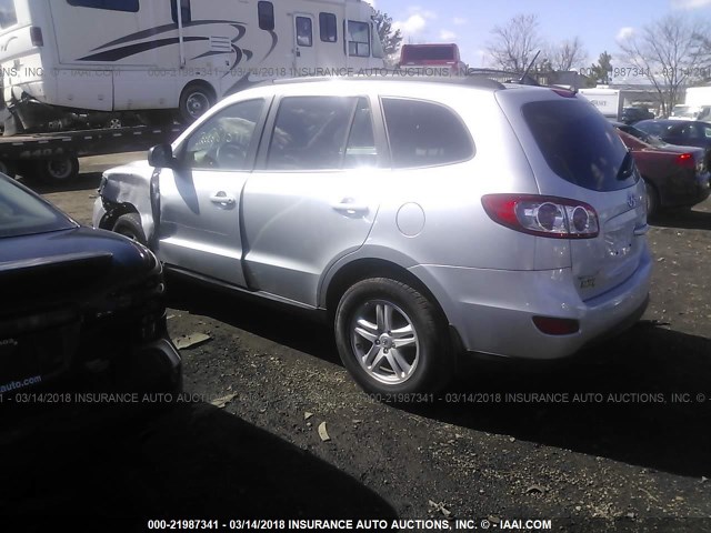 5XYZGDAB8CG098610 - 2012 HYUNDAI SANTA FE GLS SILVER photo 3