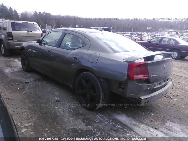 2B3KA33G88H304900 - 2008 DODGE CHARGER SXT GRAY photo 3