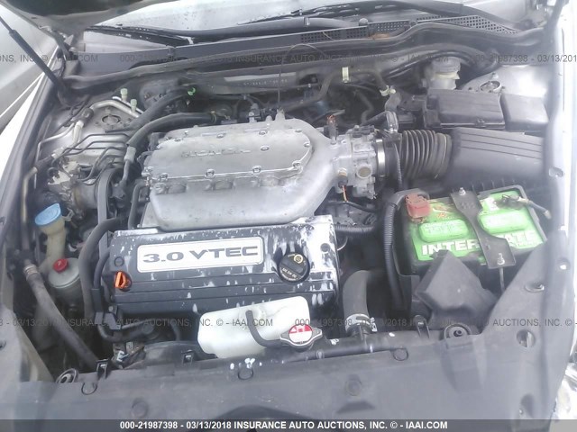 1HGCM66846A069456 - 2006 HONDA ACCORD EX SILVER photo 10