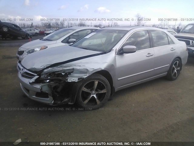 1HGCM66846A069456 - 2006 HONDA ACCORD EX SILVER photo 2