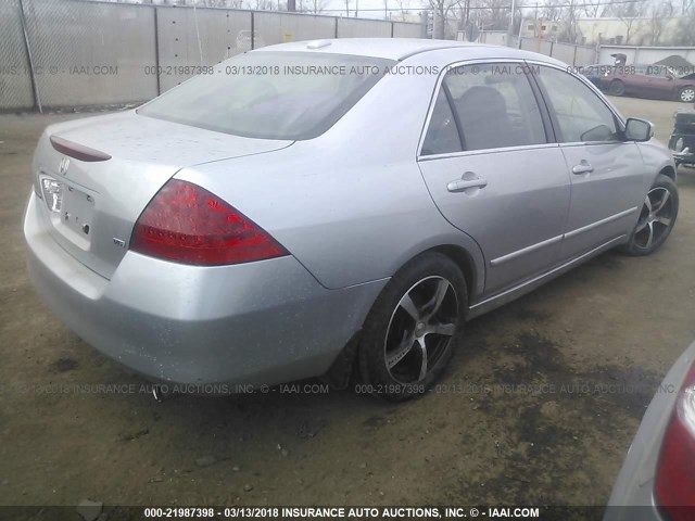 1HGCM66846A069456 - 2006 HONDA ACCORD EX SILVER photo 4