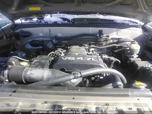 5TBET34156S507167 - 2006 TOYOTA TUNDRA DOUBLE CAB SR5 GOLD photo 10