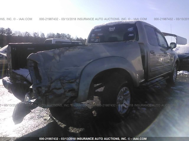 5TBET34156S507167 - 2006 TOYOTA TUNDRA DOUBLE CAB SR5 GOLD photo 4