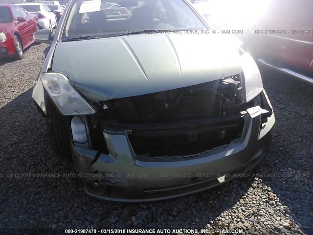 3N1AB61E58L701646 - 2008 NISSAN SENTRA 2.0/2.0S/2.0SL GREEN photo 6