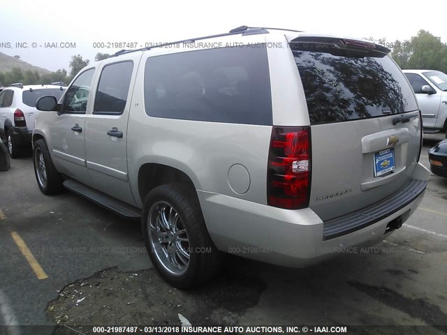 3GNFC16J57G261855 - 2007 CHEVROLET SUBURBAN C1500 GOLD photo 3