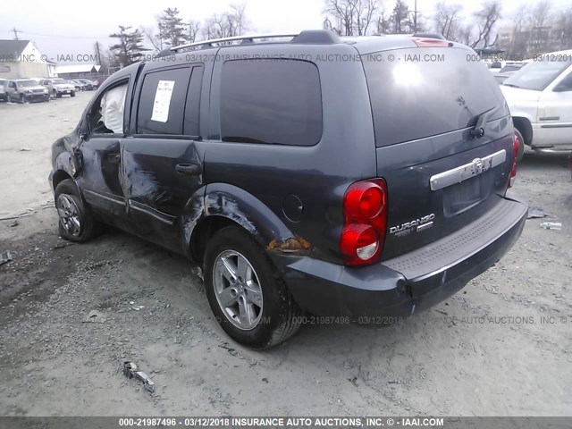 1D8HB58N17F536202 - 2007 DODGE DURANGO LIMITED GRAY photo 3