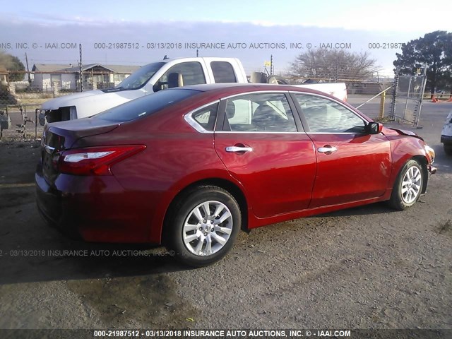 1N4AL3AP9GN350349 - 2016 NISSAN ALTIMA 2.5/S/SV/SL/SR RED photo 4