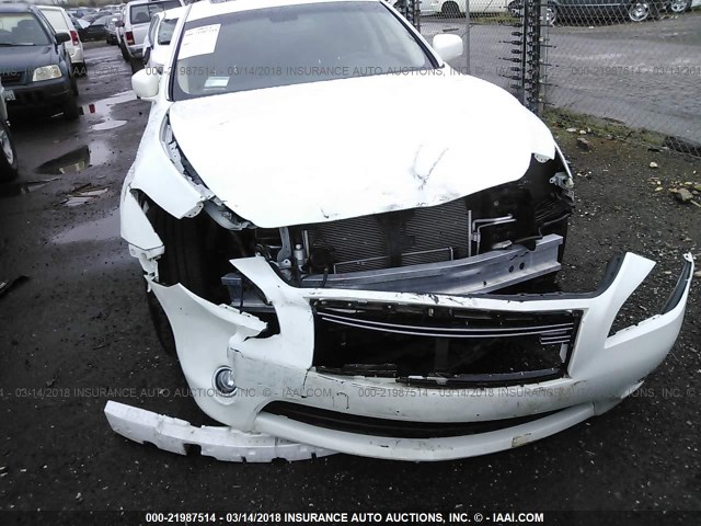 JN1EY1AP9CM910908 - 2012 INFINITI M35H WHITE photo 6