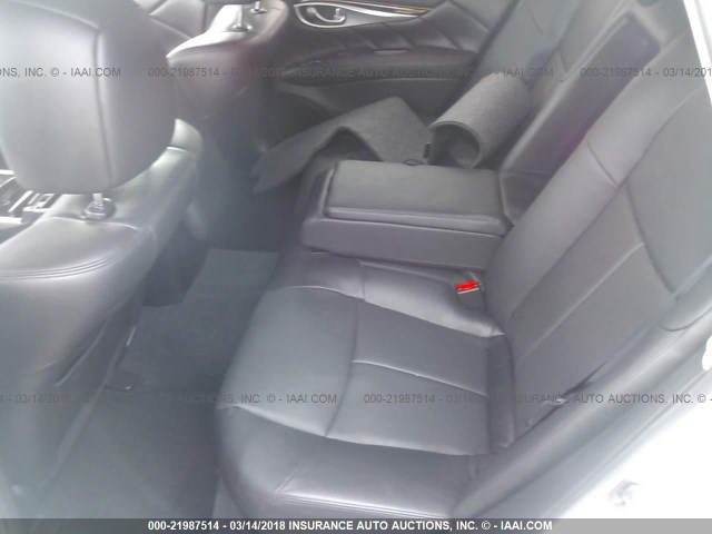 JN1EY1AP9CM910908 - 2012 INFINITI M35H WHITE photo 8