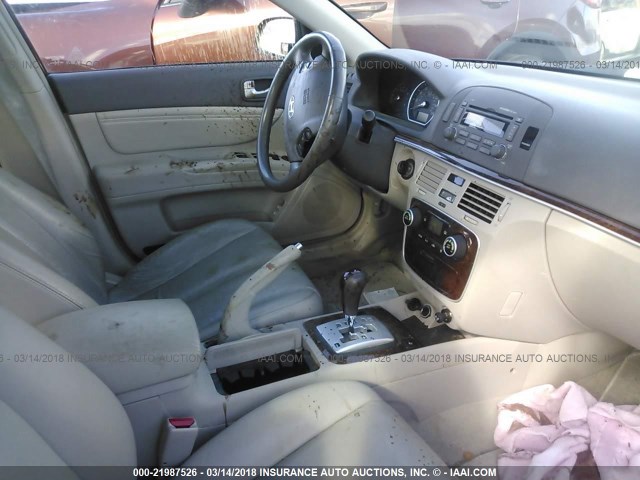 5NPEU46F96H019882 - 2006 HYUNDAI SONATA GLS/LX RED photo 5