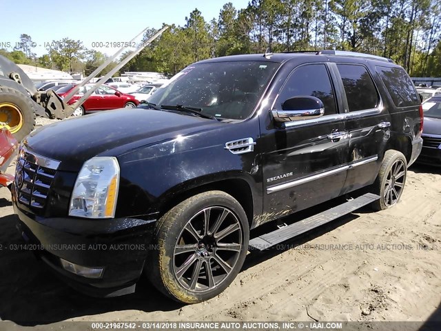 1GYUKCEF8AR166090 - 2010 CADILLAC ESCALADE PREMIUM BLACK photo 2