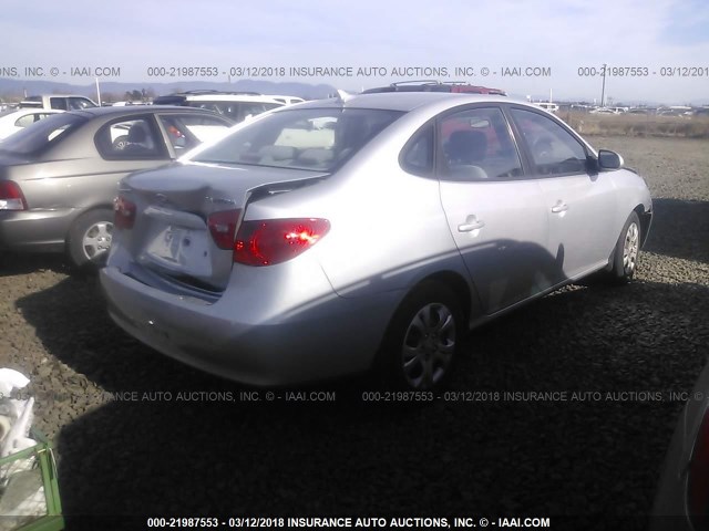 KMHDU46D59U787049 - 2009 HYUNDAI ELANTRA GLS/SE SILVER photo 4