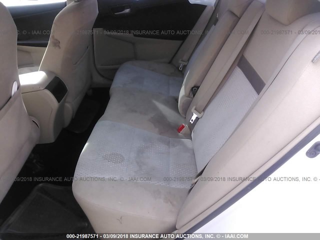 4T1BF1FK6CU526647 - 2012 TOYOTA CAMRY SE/LE/XLE Ақ фото 8