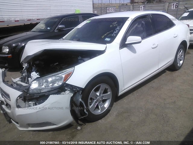 1G11C5SA0DF296180 - 2013 CHEVROLET MALIBU 1LT თეთრი ფოტო 2
