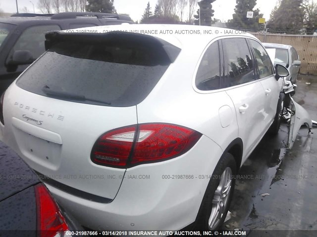 WP1AE2A20ELA51262 - 2014 PORSCHE CAYENNE S HYBRID WHITE photo 4