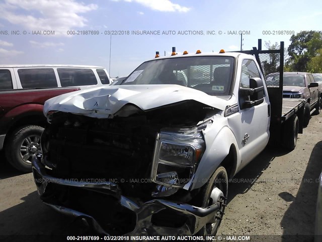 1FDRF3GT7FEA47668 - 2015 FORD F350 SUPER DUTY WHITE photo 2