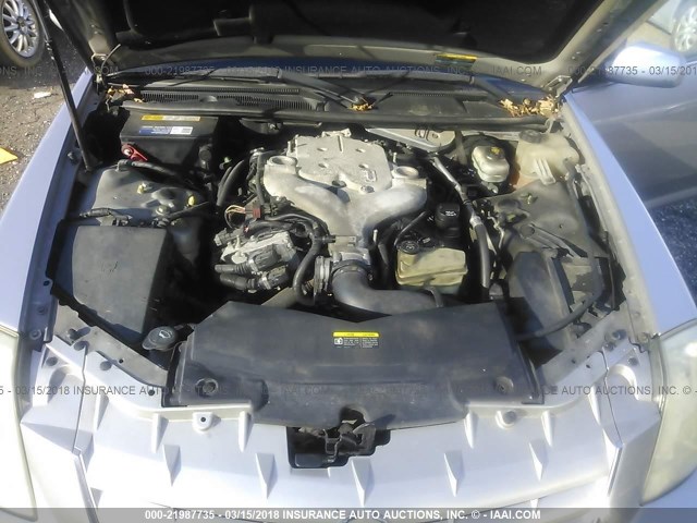 1G6DW677750121916 - 2005 CADILLAC STS SILVER photo 10