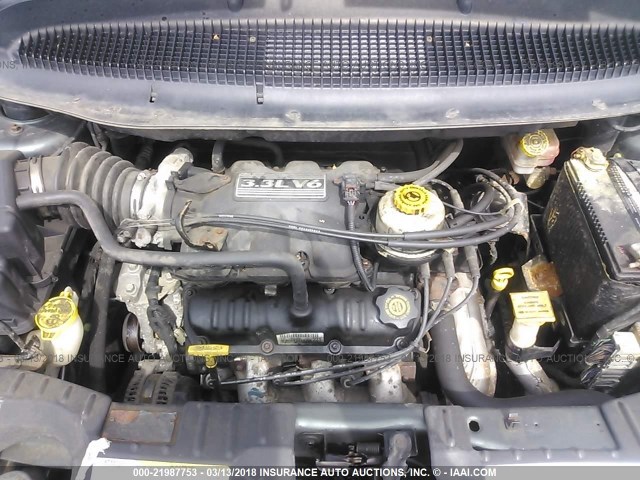 1B4GP25392B721382 - 2002 DODGE CARAVAN SE GRAY photo 10