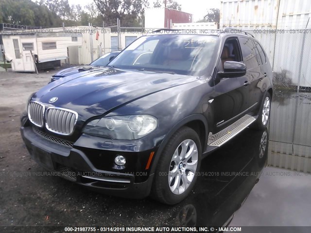 5UXFE83509L309074 - 2009 BMW X5 XDRIVE48I Noir photo 2