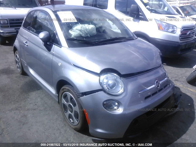 3C3CFFGE4GT170251 - 2016 FIAT 500 ELECTRIC SILVER photo 1