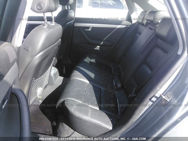 WAUDF78E66A246351 - 2006 AUDI A4 2.0T QUATTRO GRAY photo 8