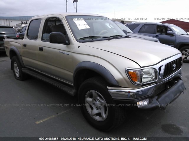 5TEGN92N73Z286897 - 2003 TOYOTA TACOMA DOUBLE CAB PRERUNNER GOLD photo 1