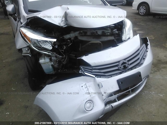 3N1CE2CP6GL395773 - 2016 NISSAN VERSA NOTE S/S PLUS/SV/SL/SR SILVER photo 6