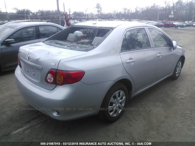 1NXBU4EE3AZ177978 - 2010 TOYOTA COROLLA S/LE/XLE GRAY photo 4