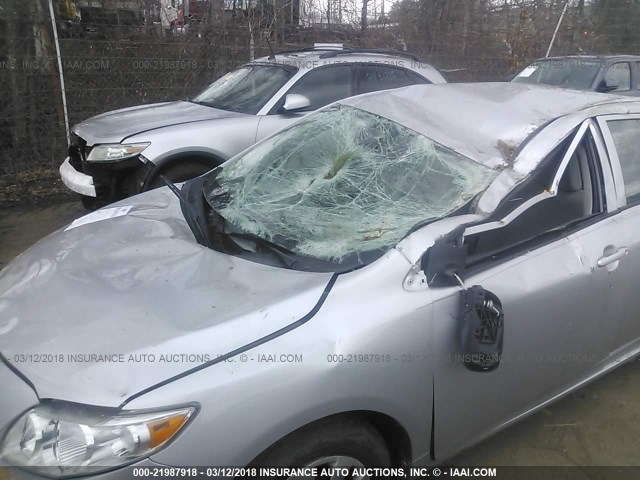 1NXBU4EE3AZ177978 - 2010 TOYOTA COROLLA S/LE/XLE GRAY photo 6