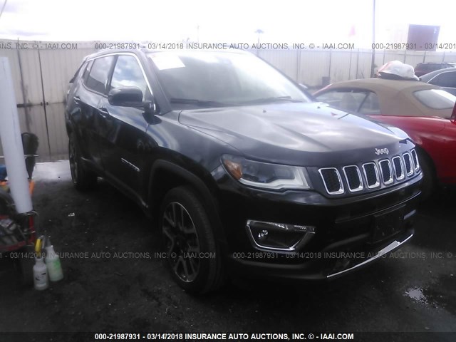 3C4NJDCB5HT631820 - 2017 JEEP COMPASS LIMITED BLACK photo 1