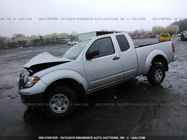 1N6BD0CT2HN732709 - 2017 NISSAN FRONTIER S/SV SILVER photo 2