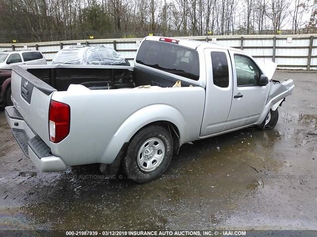 1N6BD0CT2HN732709 - 2017 NISSAN FRONTIER S/SV SILVER photo 4