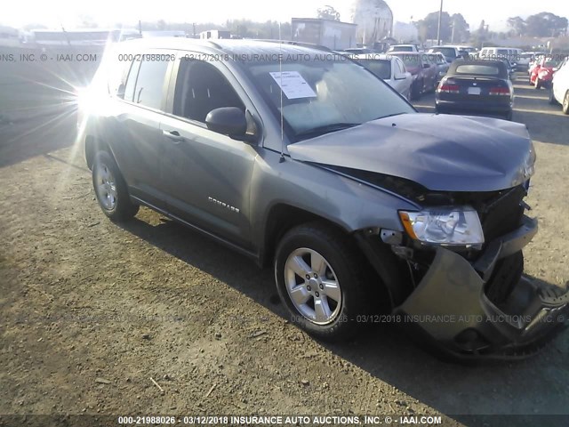 1C4NJCBA7DD194695 - 2013 JEEP COMPASS SPORT GRAY photo 1