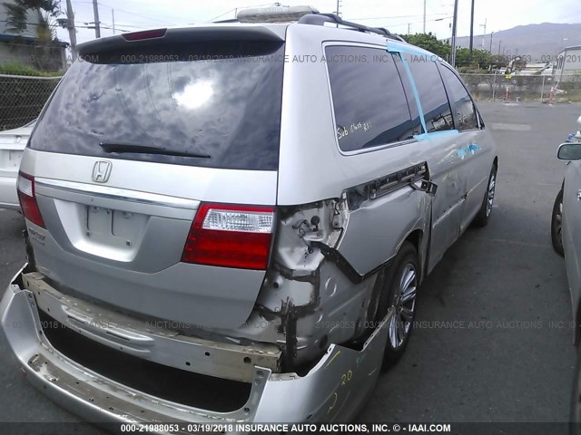 5FNRL38857B041696 - 2007 HONDA ODYSSEY TOURING SILVER photo 4